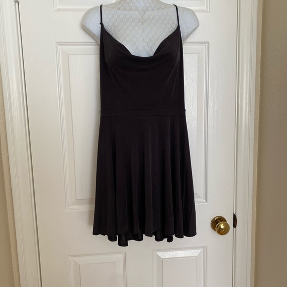 Cowl Neck Mini Skater Dress - Picture 6 of 7
